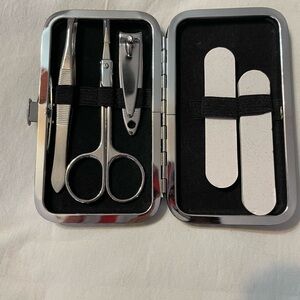 Silver Manicure Set with Case